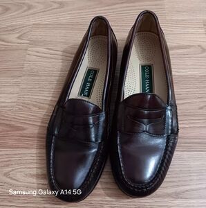 Cole Haan Men's Leather Pinch Penny Burgundy Loafer Shoes US Size 10 D